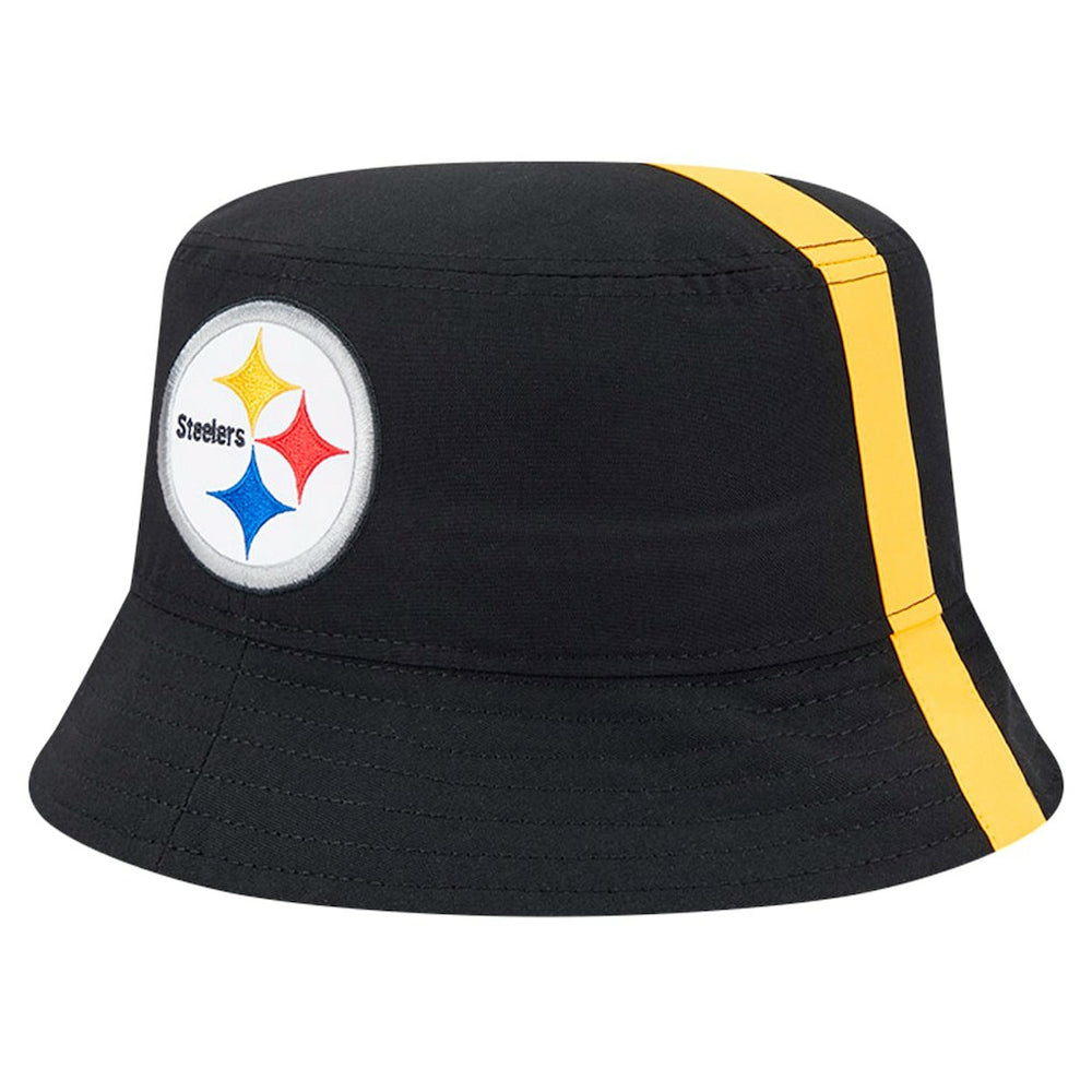 Pittsburgh Steelers New Era Helmet Bucket Hat - Black Hats
