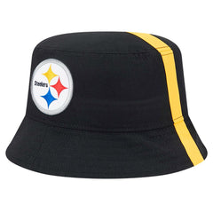 Pittsburgh Steelers New Era Helmet Bucket Hat - Black Hats