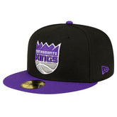Sacramento Kings 2-Tone 59FIFTY Fitted Hat Black/Purple - New Era