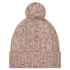 Miami Dolphins New Era Women's Trendy Tone Cuffed Knit Hat with Pom - Stone Hats