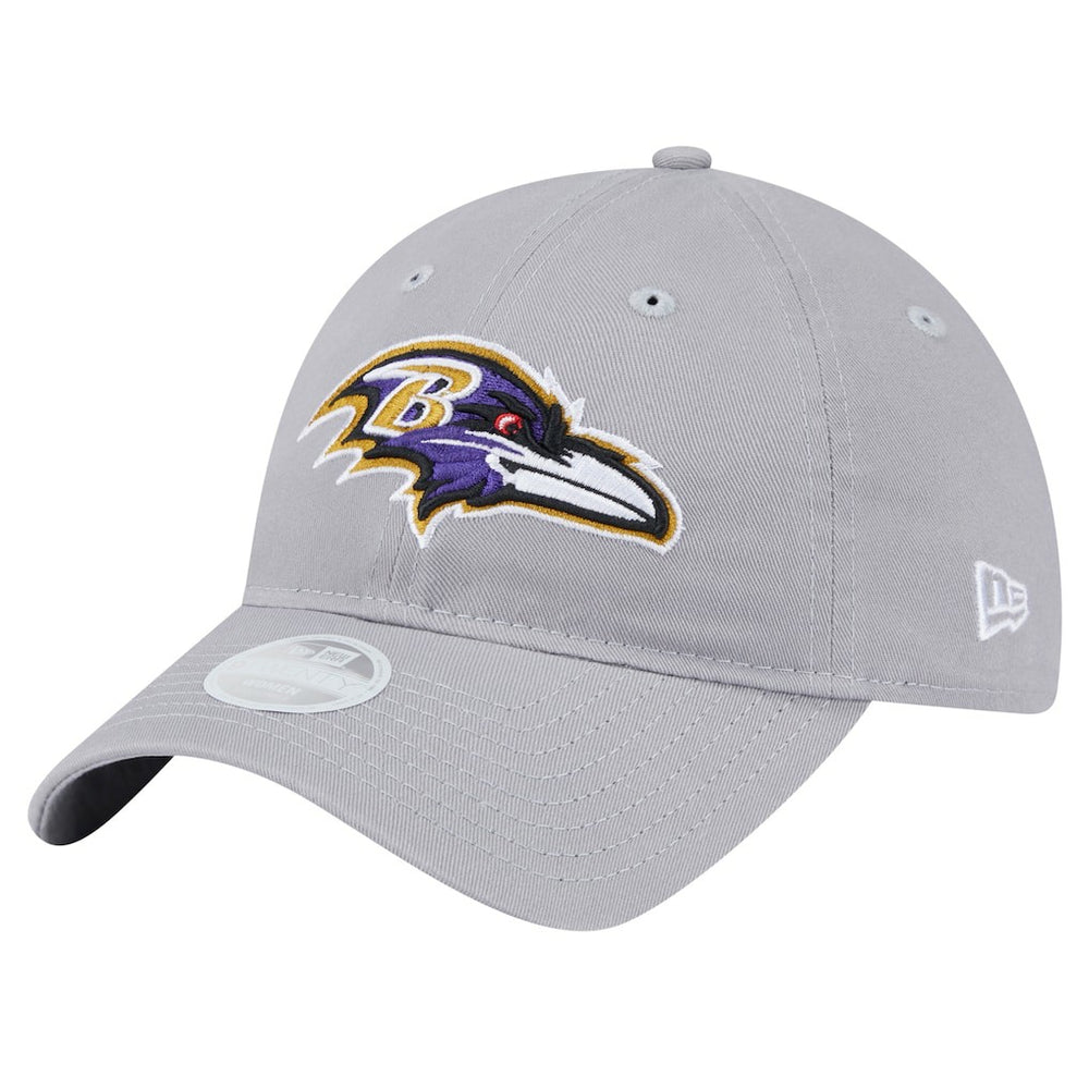 Baltimore Ravens New Era Women's Main 9TWENTY Adjustable Hat - Gray Hats