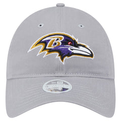 Baltimore Ravens New Era Women's Main 9TWENTY Adjustable Hat - Gray Hats
