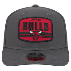 Chicago Bulls Team Elevated Patch 9SEVENTY Adjustable Hat Graphite - New Era
