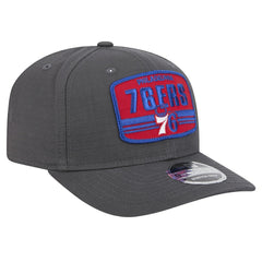 Philadelphia 76ers Team Elevated Patch 9SEVENTY Adjustable Hat Graphite - New Era