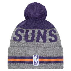 Phoenix Suns Sport Night Runner Cuffed Knit Hat with Pom Gray - New Era