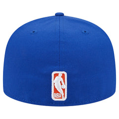 New York Knicks Sport Night Script Sided 59FIFTY Fitted Hat Blue - New Era