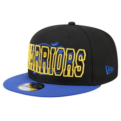Golden State Warriors Sport Night Splatter 2-Tone 9FIFTY Snapback Hat Black/Royal - New Era