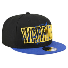 Golden State Warriors Sport Night Splatter 2-Tone 9FIFTY Snapback Hat Black/Royal - New Era
