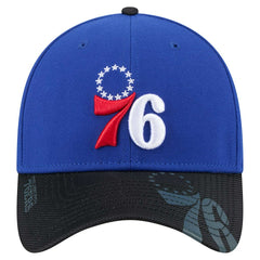 Philadelphia 76ers Sport Night Visor Hit 39THIRTY Flex Hat Royal/Black - New Era