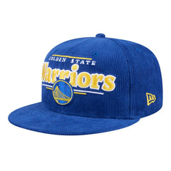 Golden State Warriors Throwback Display Corduroy 9FIFTY Snapback Hat Royal - New Era