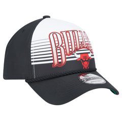 Chicago Bulls Black Throwback Gradient A-Frame 9FORTY Adjustable Hat - New Era