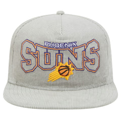Phoenix Suns Throwback Corduroy Golfer Snapback Hat Gray - New Era