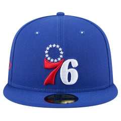 Philadelphia 76ers Throwback Pennant 59FIFTY Fitted Hat Royal - New Era