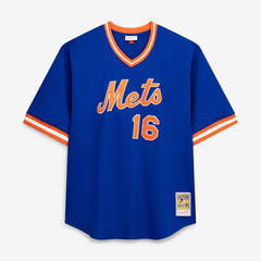 Dwight Gooden New York Mets Profile Big & Tall Cooperstown Collection Mesh Batting Practice Jersey - Royal Jerseys