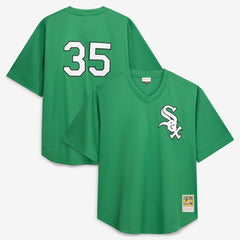 Frank Thomas Chicago White Sox Profile Big & Tall Cooperstown Collection Mesh Batting Practice Jersey - Kelly Green Jerseys