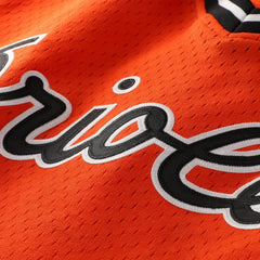 Cal Ripken Jr. Baltimore Orioles Profile Big & Tall Cooperstown Collection Mesh Batting Practice Jersey - Orange Jerseys