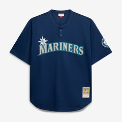 Seattle Mariners Mitchell & Ness Big & Tall Cooperstown Collection Mesh Batting Practice Jersey - Navy Jerseys
