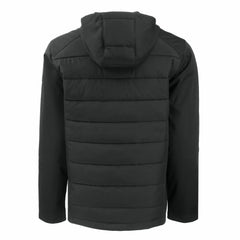 Green Bay Packers Cutter & Buck Evoke PrimaLoft Hybrid Eco Softshell Recycled Full-Zip Hooded Jacket - Black Jackets