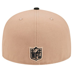 Pittsburgh Steelers New Era Logo Main 59FIFTY Fitted Hat - Tan Hats