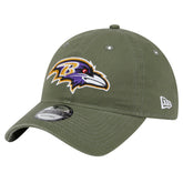 Baltimore Ravens New Era Main 9TWENTY Adjustable Hat - Olive Hats