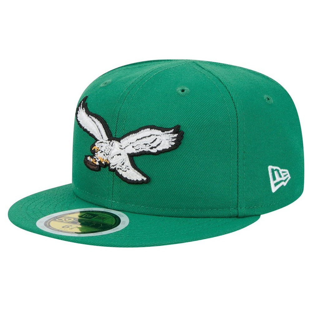 Philadelphia Eagles New Era Youth Main 59FIFTY Fitted Hat - Kelly Green Hats