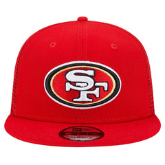 San Francisco 49ers New Era Main Trucker 9FIFTY Snapback Hat - Scarlet Hats