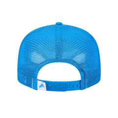 Detroit Lions New Era Main Trucker 9FIFTY Snapback Hat - Blue Hats
