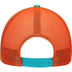 Miami Dolphins New Era Youth A-Frame 9FORTY Trucker Adjustable Hat - Aqua Hats