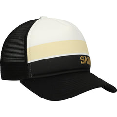 New Orleans Saints New Era Youth Sport Night Color Block 9FORTY A-Frame Trucker Adjustable Hat - Black Hats