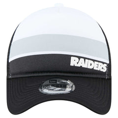 Las Vegas Raiders New Era Youth Sport Night Color Block 9FORTY A-Frame Trucker Adjustable Hat - Black Hats