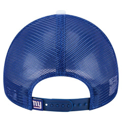 New York Giants New Era Youth Sport Night Color Block 9FORTY A-Frame Trucker Adjustable Hat - Royal Hats