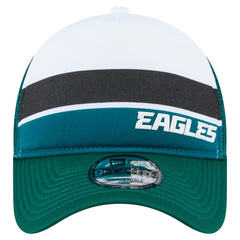 Philadelphia Eagles New Era Preschool Sport Night Color Block 9FORTY A-Frame Trucker Adjustable Hat - Midnight Green Hats