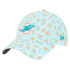 Miami Dolphins New Era Preschool Active Leopard 9TWENTY Adjustable Hat - White Hats