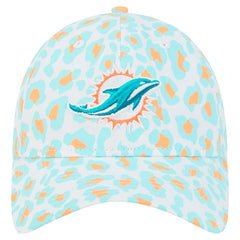 Miami Dolphins New Era Preschool Active Leopard 9TWENTY Adjustable Hat - White Hats