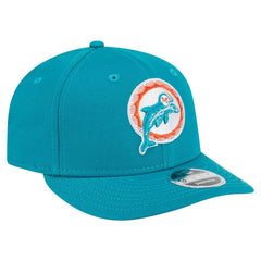 Miami Dolphins New Era Main Low Profile 9FIFTY Snapback Hat - Aqua Hats