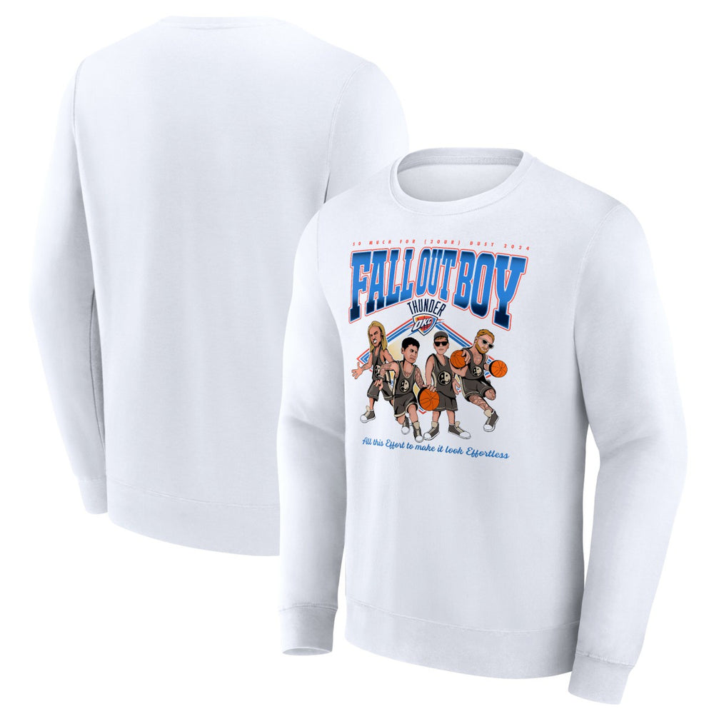 Fall Out Boy x Oklahoma City Thunder So Much For (2our) Dust Fleece Pullover Sweatshirt White - Fanatics