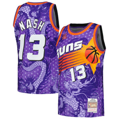 Steve Nash Phoenix Suns 1996/97 Hardwood Classics Asian Heritage 6.0 Swingman Throwback Player Jersey Purple - Mitchell & Ness
