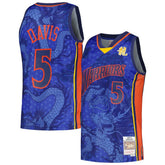 Baron Davis Golden State Warriors 2006/07 Hardwood Classics Asian Heritage 6.0 Swingman Throwback Player Jersey Royal - Mitchell & Ness