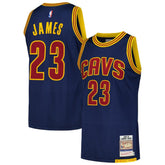 LeBron James Cleveland Cavaliers 2015/16 Hardwood Classics Authentic Jersey Navy - Mitchell & Ness