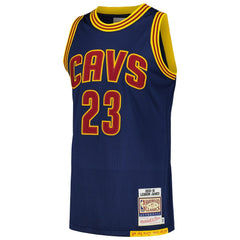 LeBron James Cleveland Cavaliers 2015/16 Hardwood Classics Authentic Jersey Navy - Mitchell & Ness