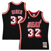 Harold Miner Miami Heat 1992/93 Hardwood Classics Swingman Throwback Jersey Black - Mitchell & Ness