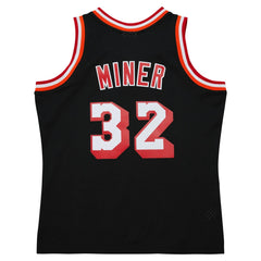 Harold Miner Miami Heat 1992/93 Hardwood Classics Swingman Throwback Jersey Black - Mitchell & Ness