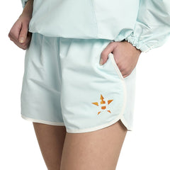 Houston Astros Lusso Women's Nina Shorts - Light Blue Shorts