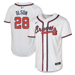 Matt Olson Atlanta Braves Nike Youth Home Limited Player Jersey - White Jerseys