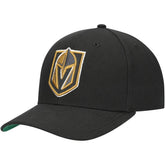 Vegas Golden Knights Mitchell & Ness Team Ground Pro Adjustable Hat - Black | US 201148376