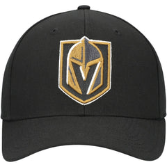 Vegas Golden Knights Mitchell & Ness Team Ground Pro Adjustable Hat - Black | US 201148376