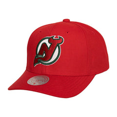 New Jersey Devils Mitchell & Ness Team Ground Pro Adjustable Hat - Red | US 201148377