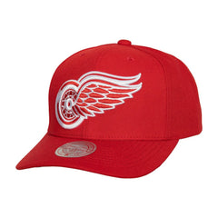 Detroit Red Wings Mitchell & Ness Team Ground Pro Adjustable Hat - Red | US 201148382