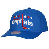 Washington Capitals Mitchell & Ness Team Ground Pro Adjustable Hat - Blue | US 201148385