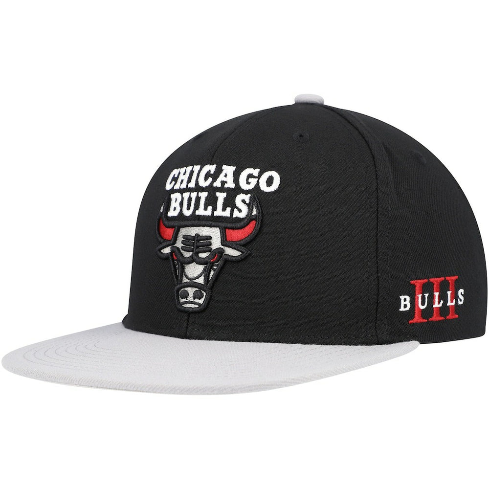 Chicago Bulls Core Snapback Hat Black/Gray - Mitchell & Ness